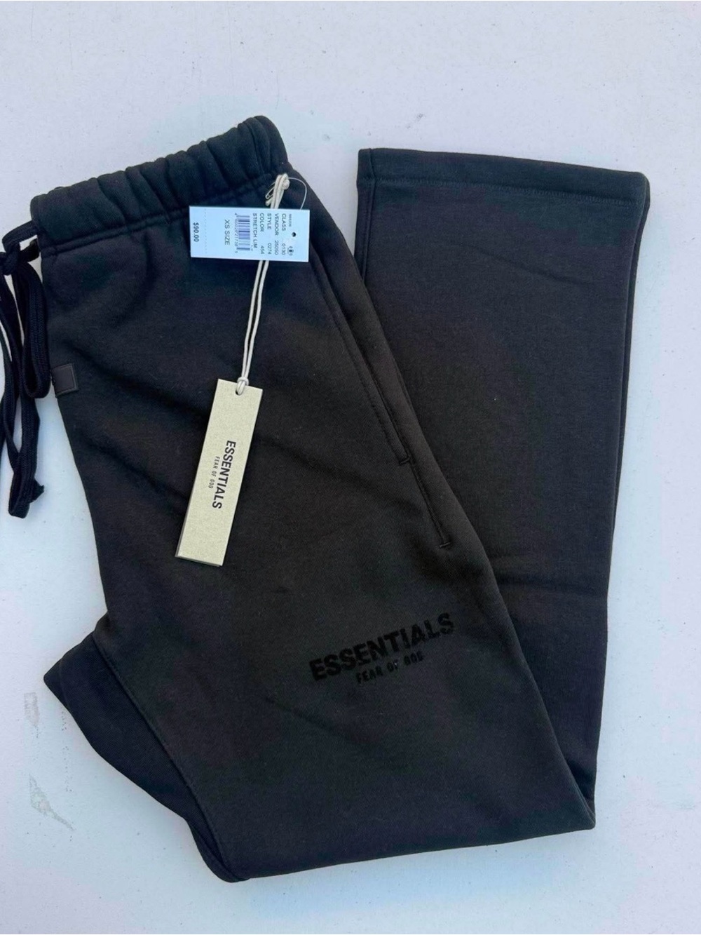 ESSENTIALS  Black Sweatpants - FEAR OF GOD